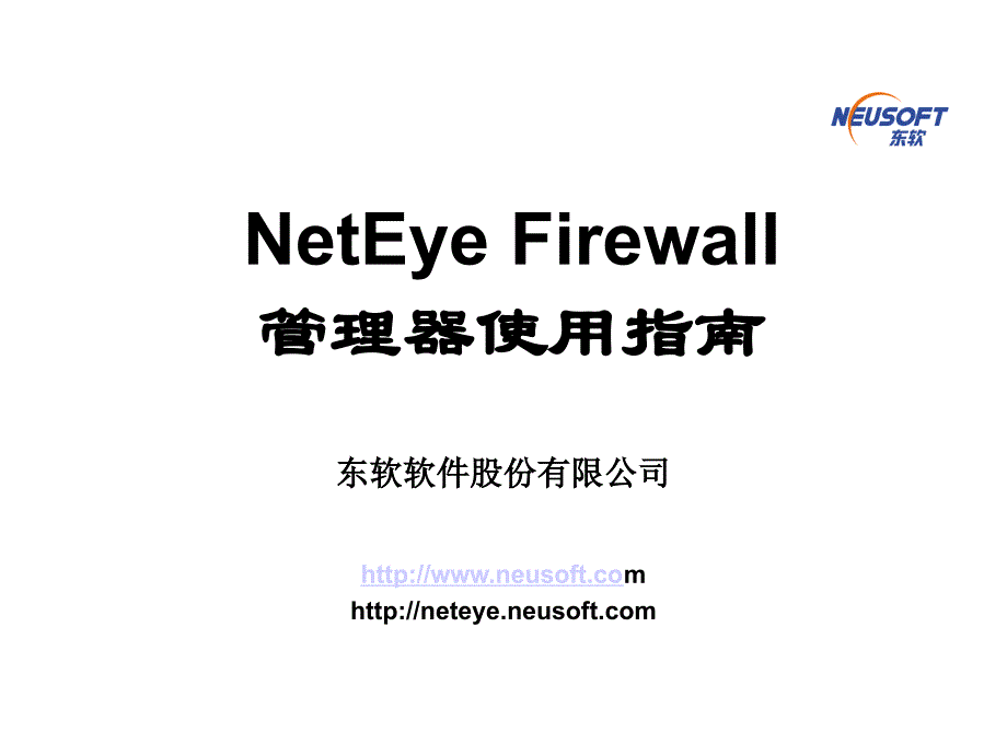 NetEyeFW用户管理器.ppt_第1页