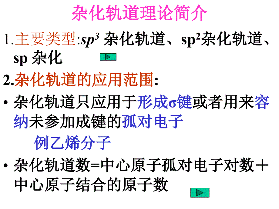 杂化类型与分子立体结构_第2页