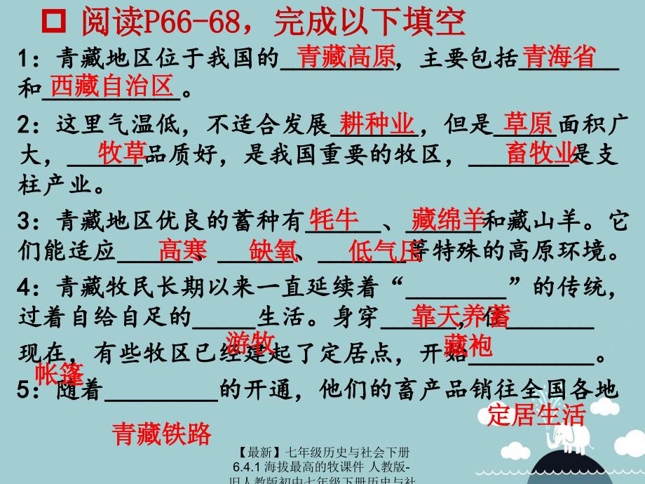 最新七年级历史与社会下册6.4.1海拔最高的牧课件人教版旧人教版初中七年级下册历史与社会课件_第3页