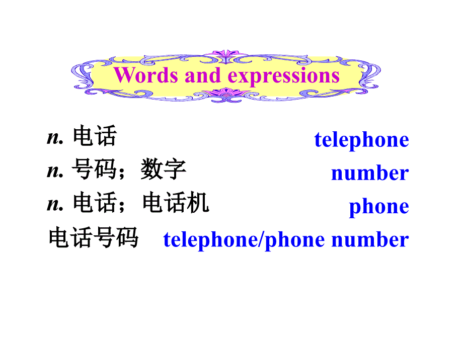 Unit1SectionB1单词导入（汉-英）_第2页