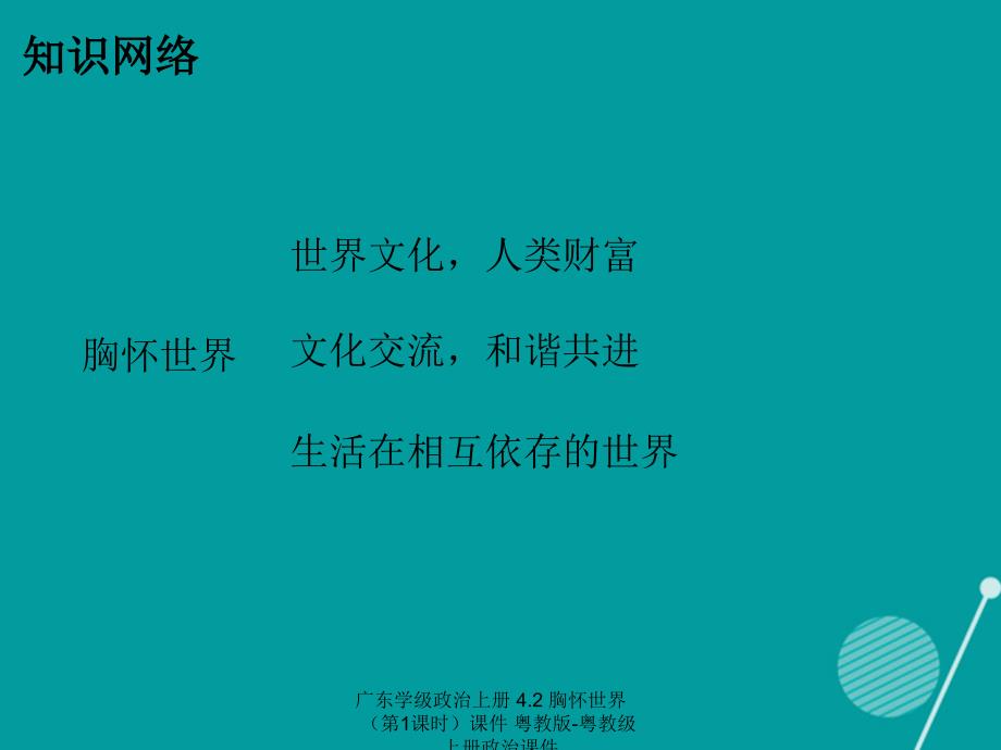 最新广东学级政治上册4.2胸怀世界第1课时课件粤教版粤教级上册政治课件_第2页