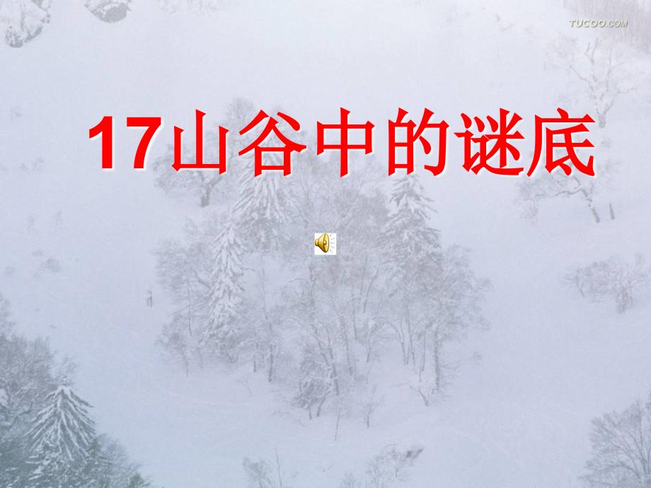 17、山谷中的谜底_第3页