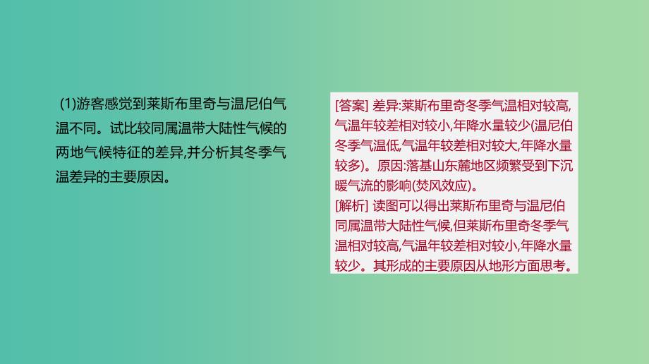 2019年高考地理一轮复习 答题模板2 气候成因和特征描述型课件 新人教版.ppt_第4页