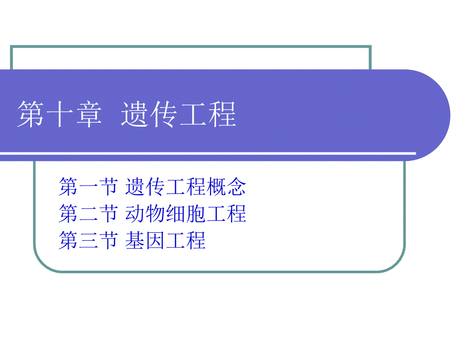 第十部分遗传程_第1页