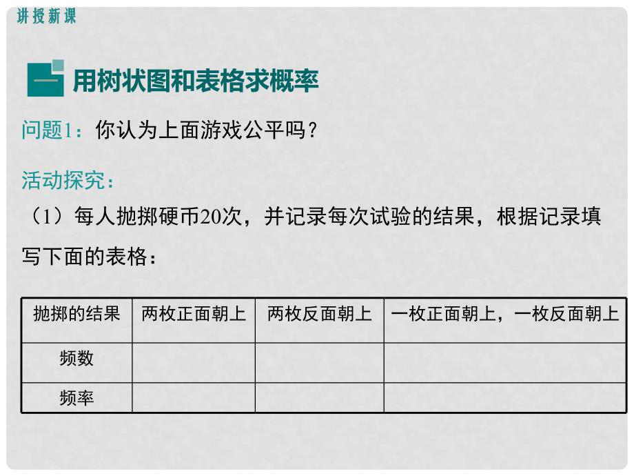 九年级数学上册 3.1 用树状图或表格求概率（第1课时）课件 （新版）北师大版.ppt_第4页