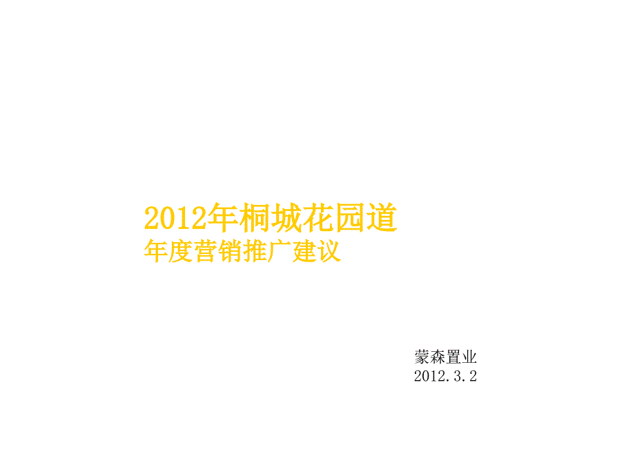 安徽桐城花园道营销推广建议_第1页