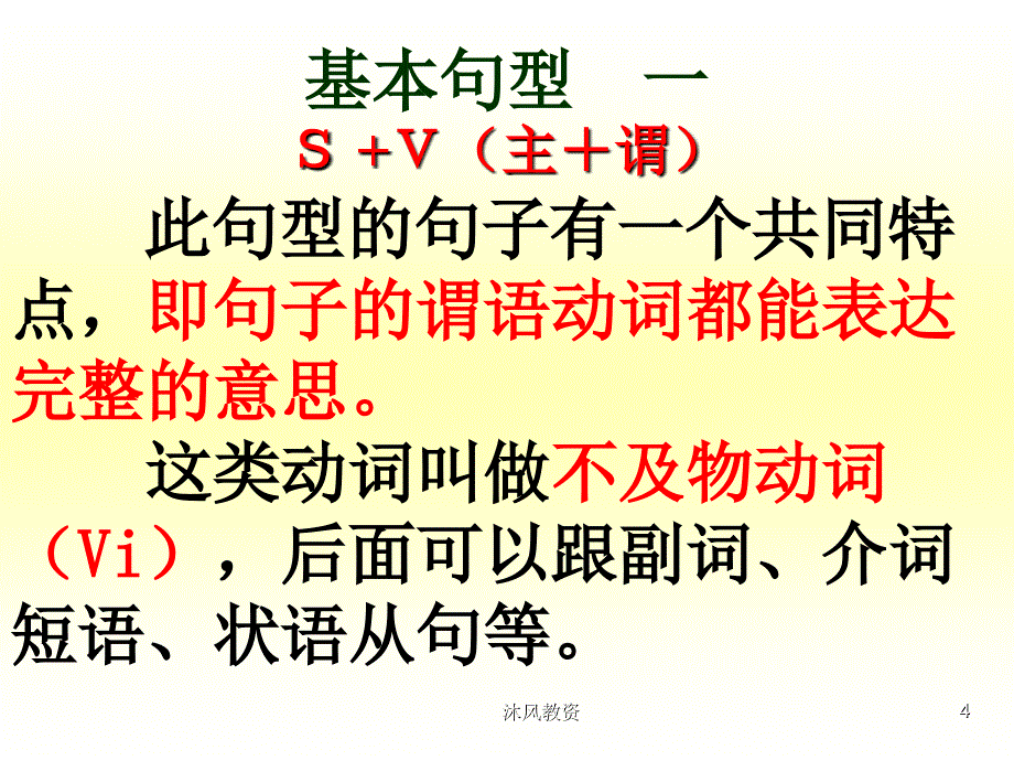 英语五大句型绝对经典谷风讲课_第4页