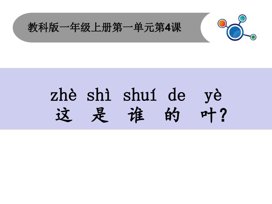 一年级上册科学课件1.4这是谁的叶6l教科版共9张PPT_第1页