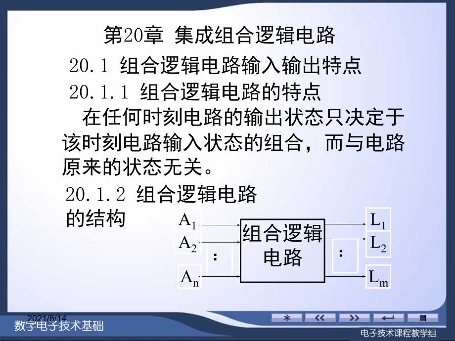 第20章集成组合逻辑电路_第1页