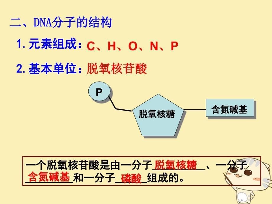 山东省沂水县高中生物 第三章 基因的本质 3.2 DNA的结构课件 新人教版必修2_第5页