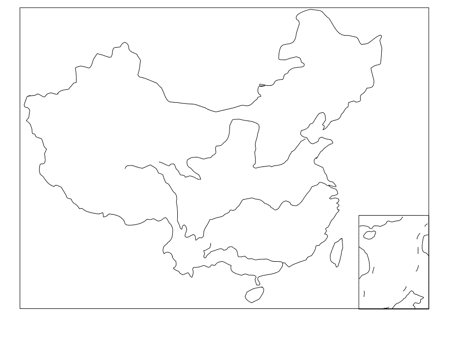 中国空白地图课堂PPT_第3页