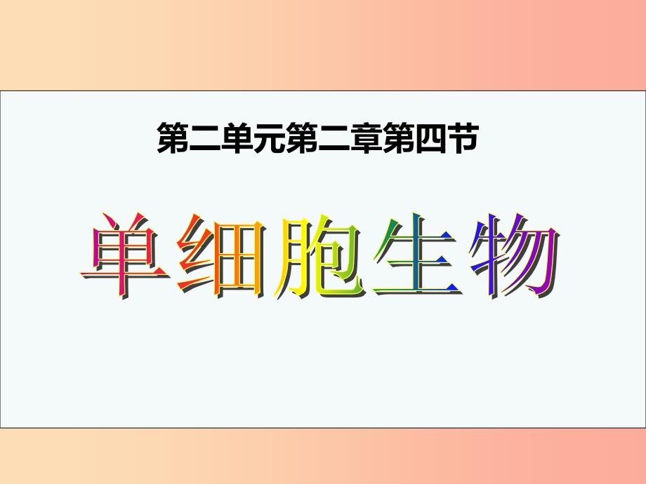 2019年七年级生物上册2.2.4单细胞生物课件4 新人教版.ppt_第1页