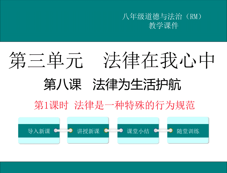 部编人民版八年级道德与法治上册第八课法律为生活护航ppt公开课优质教学课件_第1页