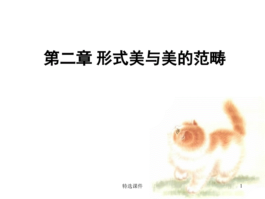 第二章 形式美与美的基本范畴#优质课件_第1页