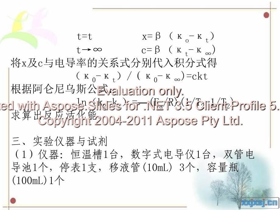 电导法测定乙酸乙酯皂化反应的速率常数ppt.ppt_第5页