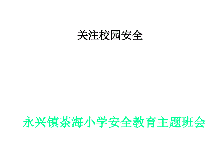 安全教育日主题班会1ppt课件_第1页