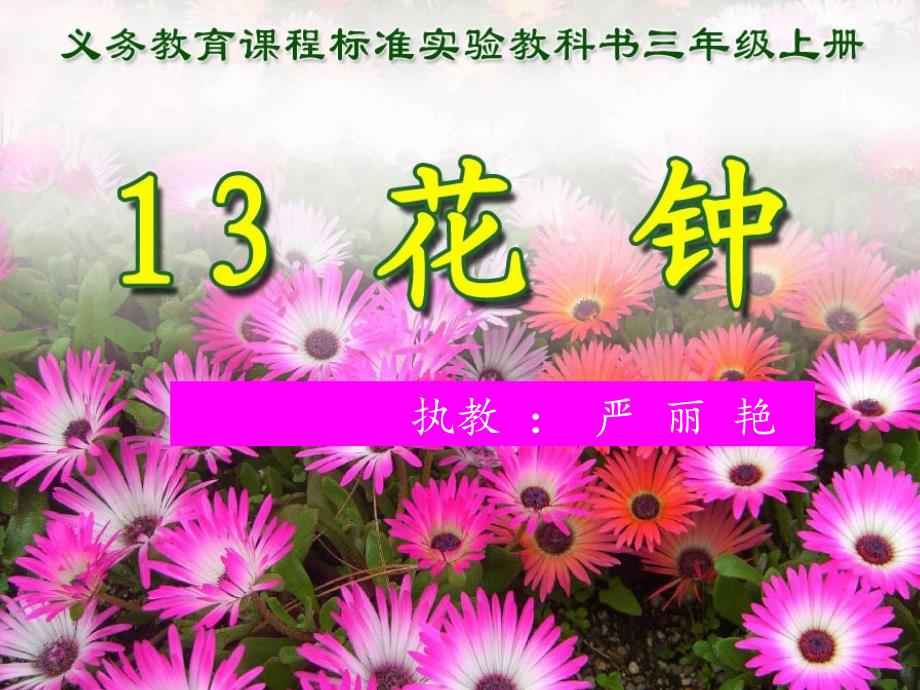 《花钟》教学PPT_第1页