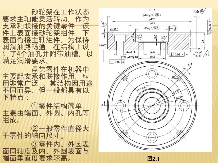 机械制造工艺装备项目2工具磨床支承盘零件加工工艺装备ppt课件_第2页