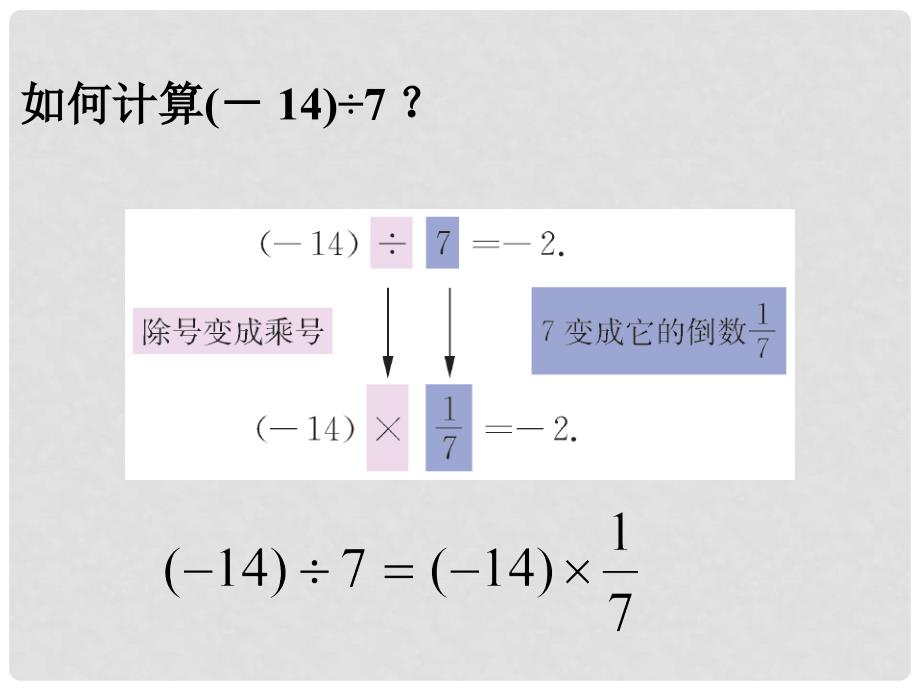 江苏省泰兴市新市初级中学七年级数学上册 2.6 有理数的乘法与除法课件3 （新版）苏科版_第4页