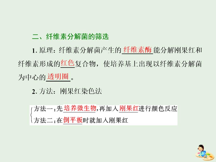 高中生物专题2课题3分解纤维素的微生物的分离课件新人教版选修1_第4页