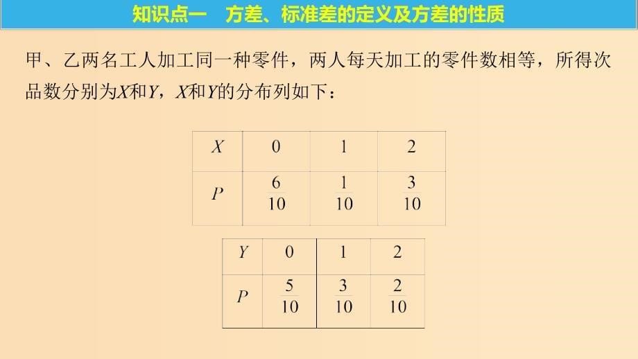 2018-2019版高中数学 第二章 随机变量及其分布 2.3 离散型随机变量的均值与方差 2.3.2 离散型随机变量的方差课件 新人教A版选修2-3.ppt_第5页