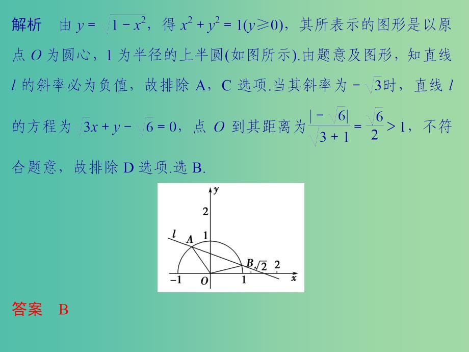 高考数学二轮复习 第二部分 指导一 选择题解题方法四 数形结合法课件 文.ppt_第4页