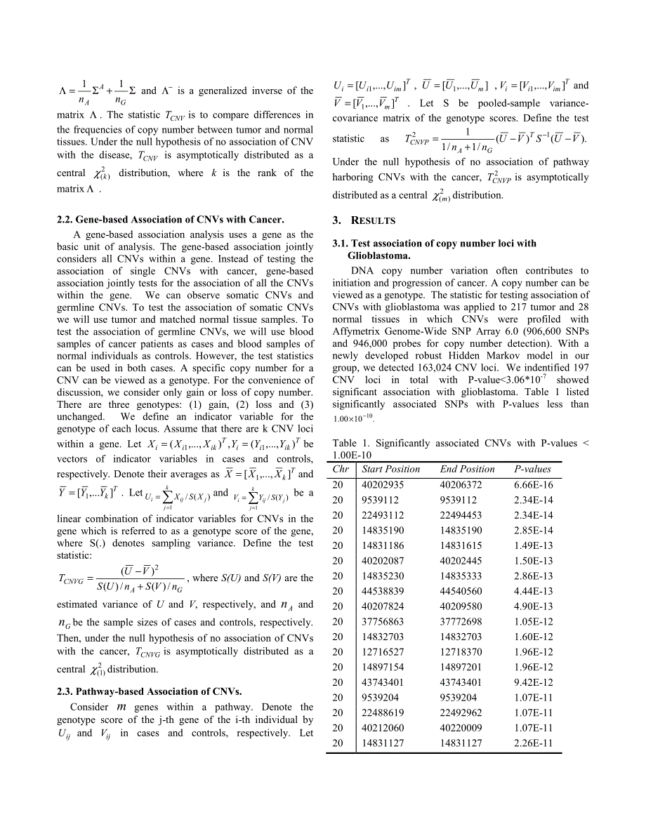 外文翻译--Genome-wide Association Studies of Copy Number Variation in Glioblastoma_第2页