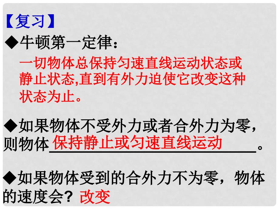 高中物理 4.2 影响加速度的因素 4课件 粤教版必修1_第2页