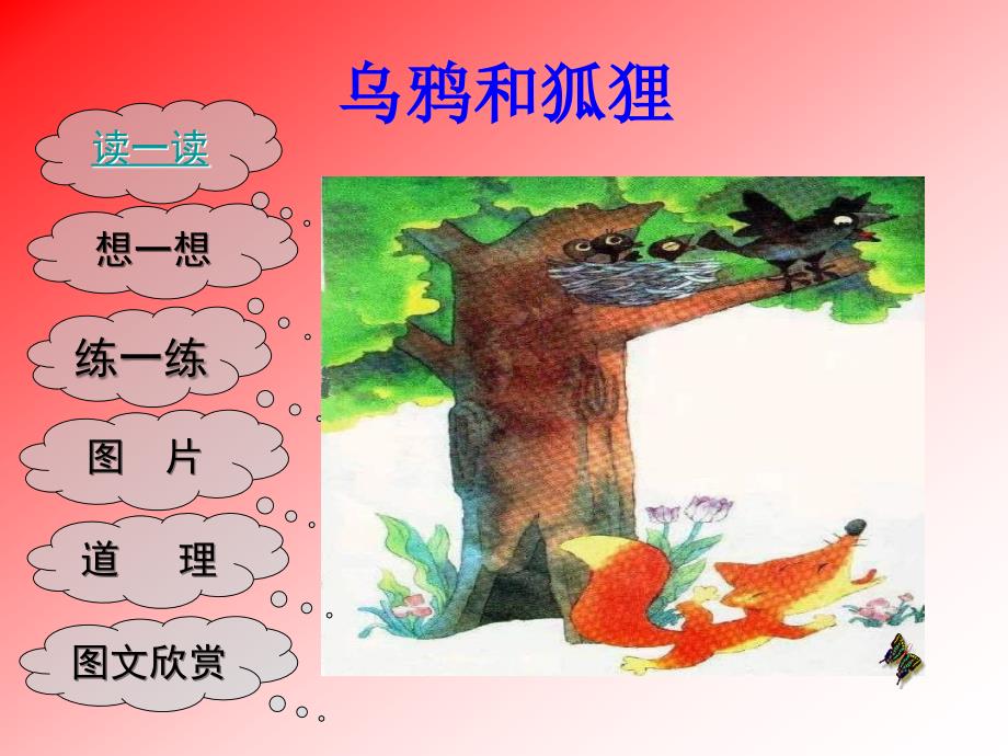 《乌鸦和狐狸》课件设计公主岭市双城堡镇中心小学校袁洪伟_第2页