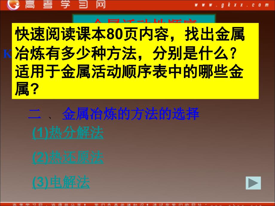 高一化学同步课件：第4章 第1节 1《开发利用金属矿物》（新人教版必修2）_第4页