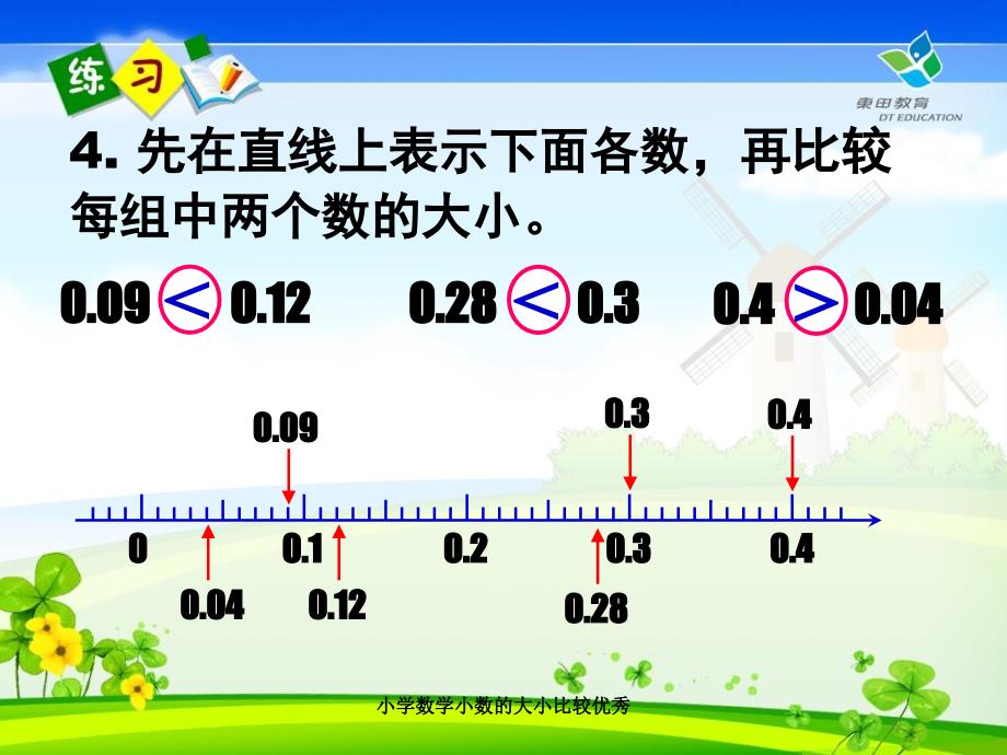 小学数学小数的大小比较优秀课件_第4页