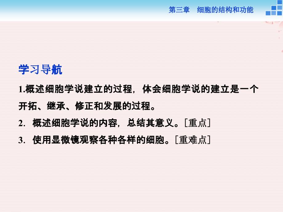 2018-2019学年高中生物 第三章 细胞的结构和功能 第一节 生命活动的基本单位&amp;mdash;&amp;mdash;细胞课件 苏教版必修1_第3页