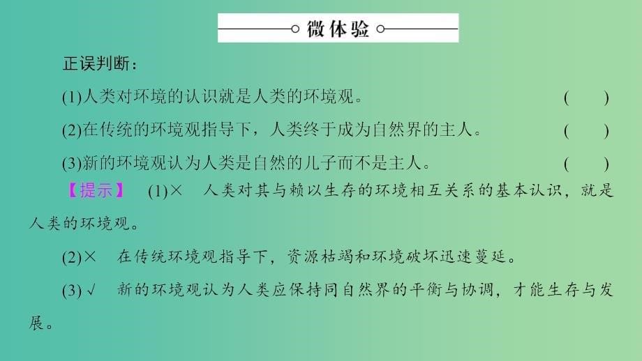 高中地理 第1章 环境与环境问题 第3节 解决环境问题的基本思想课件 新人教版选修6.ppt_第5页