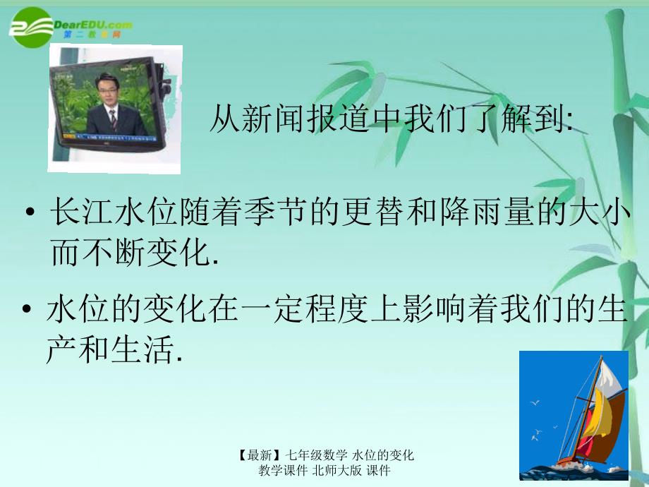 最新七年级数学水位的变化教学课件北师大版课件_第4页