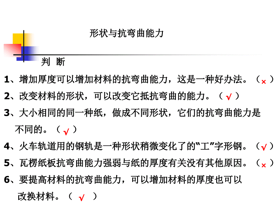 教科版科学六上形状与抗弯曲能力课件_第2页