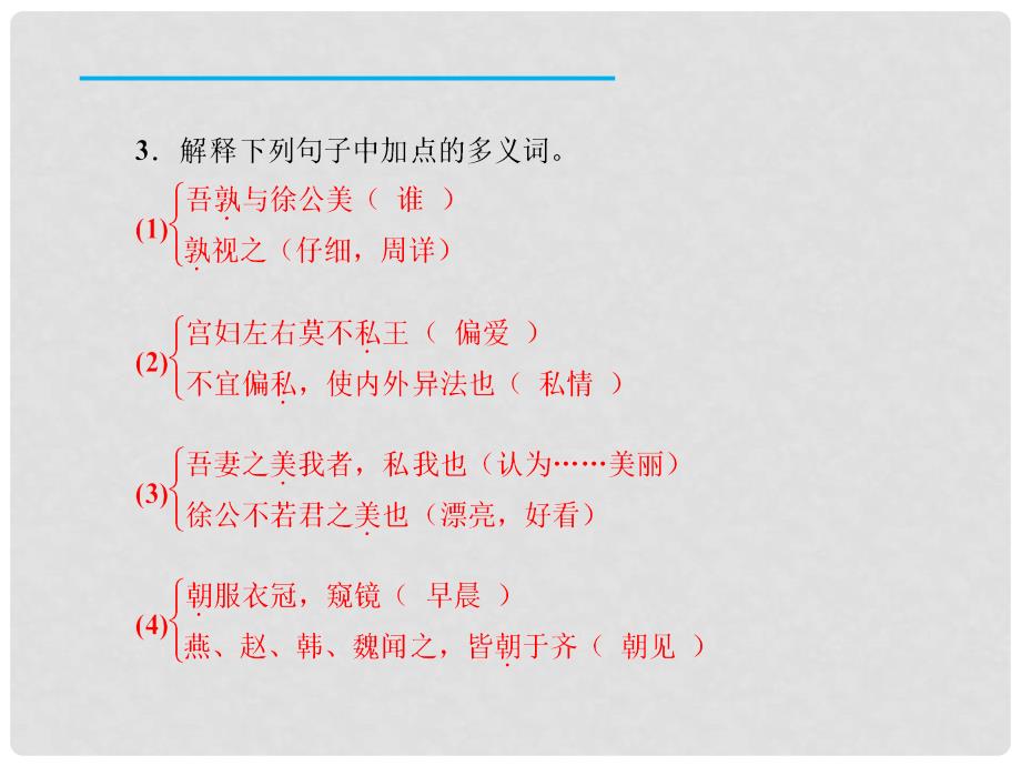 九年级语文下册 22 邹忌讽齐王纳谏课件 新人教版_第4页