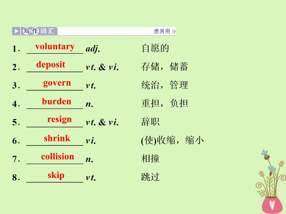 2019届高考英语一轮复习 Unit 24 Society课件 北师大版选修8_第4页