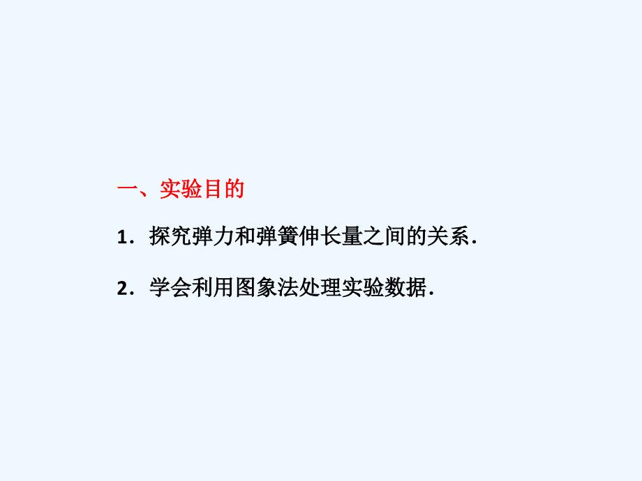 广东省2011年高考物理一轮复习 《实验二研究弹力与弹簧伸长的关系》课件 新人教版_第3页