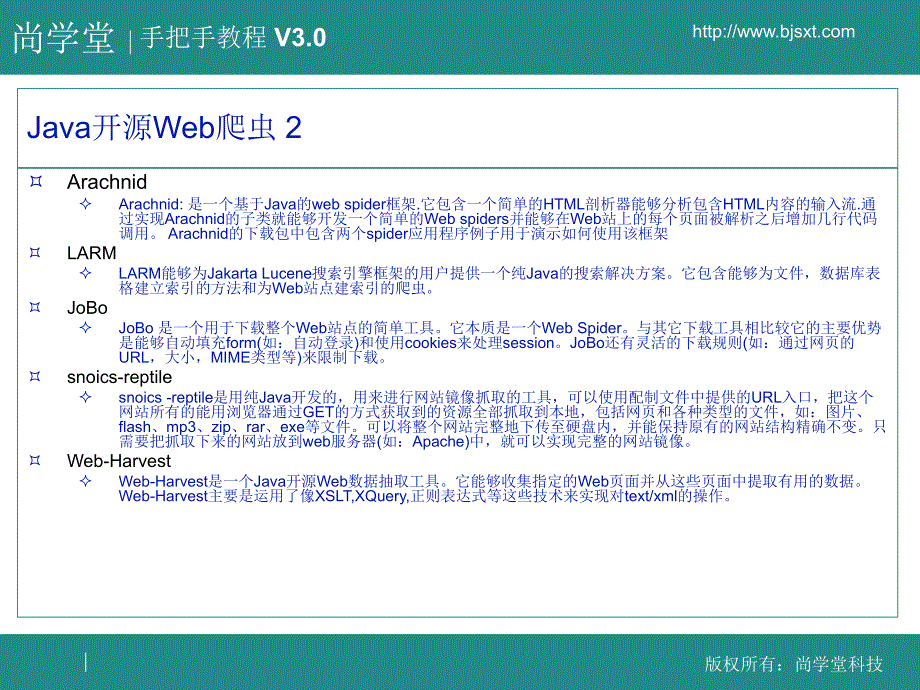 尚学堂科技张宇Heritrixppt课件_第4页