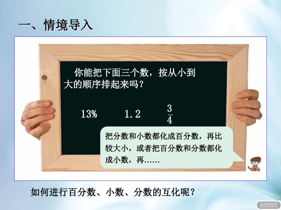 精品【青岛版】六年级上册数学：第7单元百分数和小数、分数的互化ppt课件_第3页