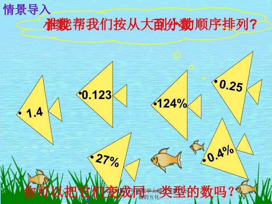 人教版六年级数学上册百分数与小数的互化课件_第5页