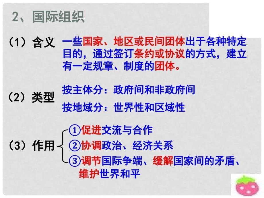 陕西省山阳县高中政治《81国际社会的主要成员 主权国家和国际组织》课件 新人教版必修2_第5页