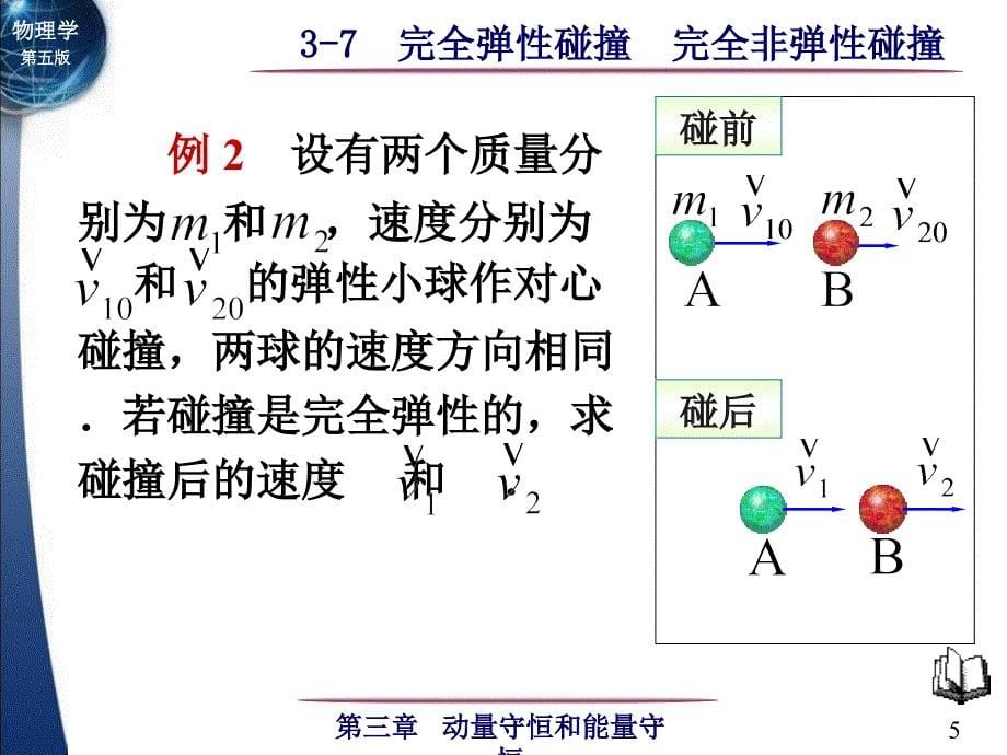 大学物理：3-7 完全弹性碰撞 完全非弹性碰撞_第5页