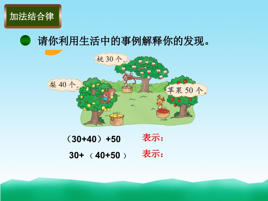 北师大四年级数学上册加法结合律_第4页